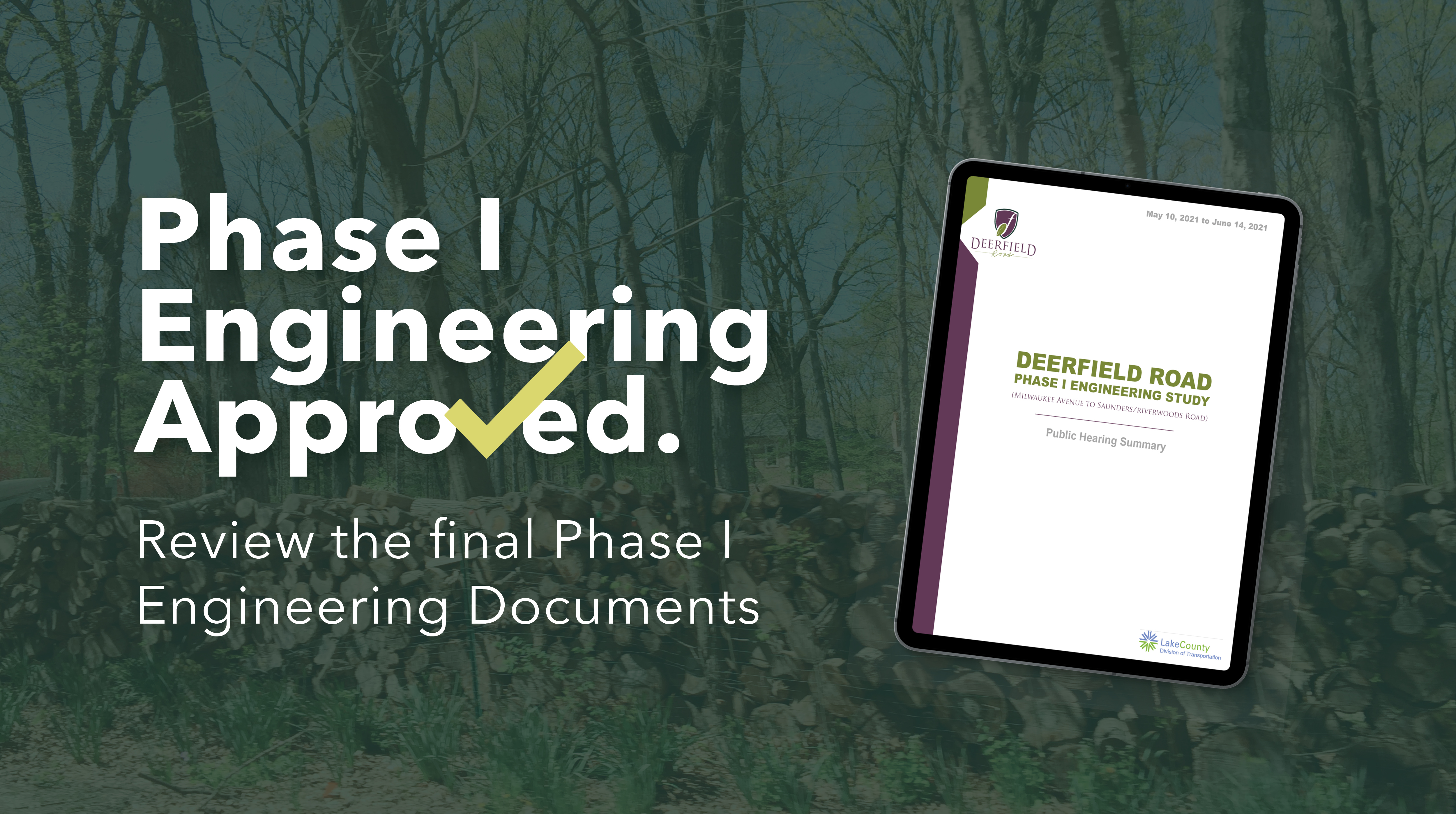 Phase 1 Engineering Approved. Review the final Phase 1 Engineering documents